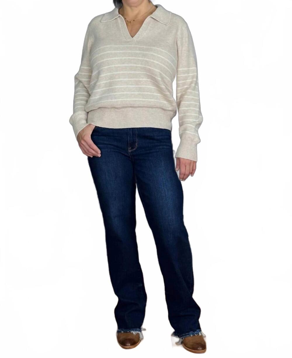 NEW WHITE BIRCH classically casual sweater in oatmeal